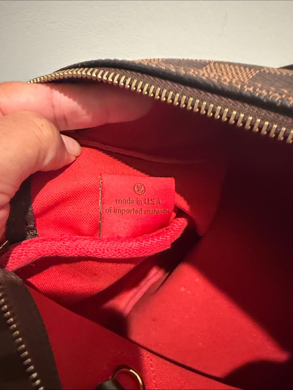 Louis Vuitton Brown Damier Ebene Speedy/Duffel Bag - Picture 9 of 9